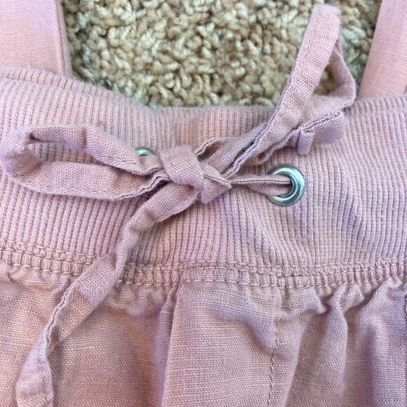GAP linen blend utility joggers w/ stretch drawstring waist & pockets blush pink - Picture 7 of 12